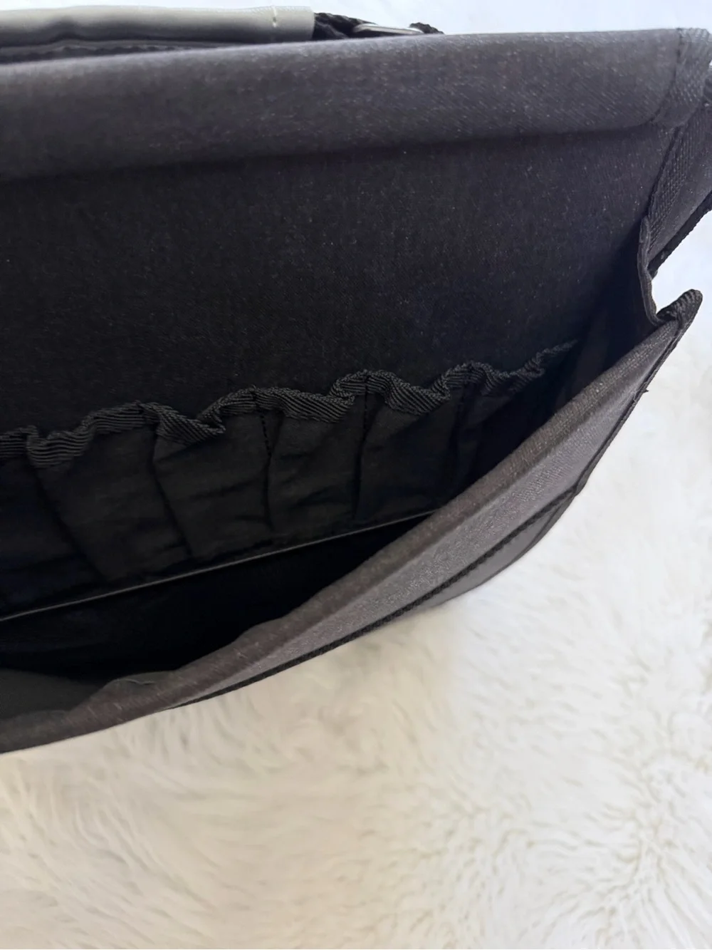 Black Canvas Messenger Bag